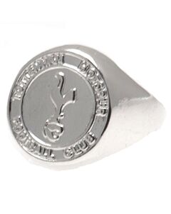 Tottenham Hotspur FC Silver Plated Crest Ring Medium Maznun Football