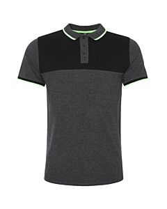 Liverpool FC Neon Panel Polo Mens Charcoal Small Maznun Football