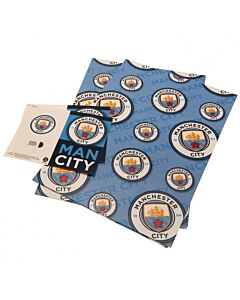 Manchester City FC Crest Gift Wrap Maznun Football
