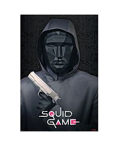 Squid Game Poster Mask Man 266 Maznun Football