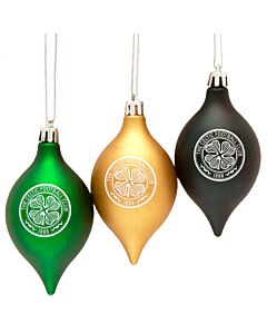 Celtic FC 3pk Vintage Baubles Maznun Football
