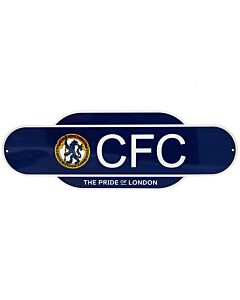 Chelsea FC Colour Retro Sign Maznun Football
