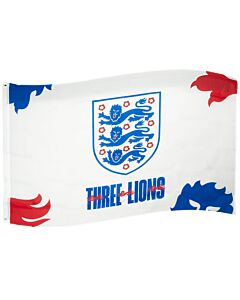 England FA 3 Lions Flag-TM-00410 Maznun Football