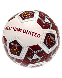 West Ham United FC Hex Size 3 Football Maznun Football