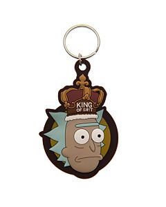 Rick And Morty King Rick PVC Keyring Maznun Football