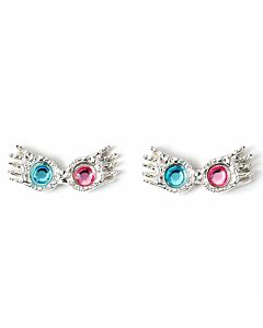 Harry Potter Silver Plated Luna Spectrespecs Stud Earrings Maznun Football