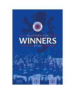 Rangers FC Poster Scottish Cup Winners 13 Maznun Football