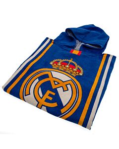 Real Madrid CF Kids Hooded Poncho Maznun Football