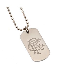 Rangers FC Engraved Dog Tag & Chain Maznun Football