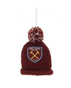West Ham United FC Hanging Bobble Hat Maznun Football