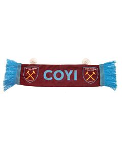 West Ham United FC Mini Car Scarf-TM-01578 Maznun Football