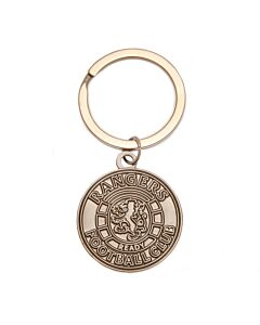 Rangers FC Antique Silver Ready Crest Keyring Maznun Football