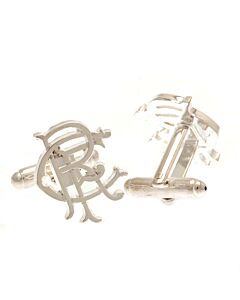 Rangers FC Silver Plated RFC Cufflinks Maznun Football