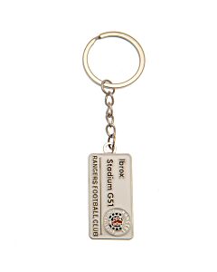 Rangers FC Embossed Street Sign Keyring Maznun Football