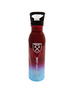 West Ham United FC UV Metallic Drinks Bottle Maznun Football