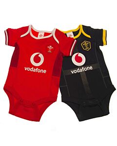 Wales RU 2 Pack Bodysuit 3/6 mths SP Maznun Football