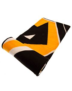 Wolverhampton Wanderers FC Pulse Fleece Blanket Maznun Football