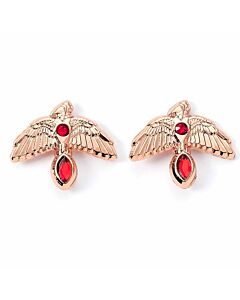 Harry Potter Rose Gold Plated Fawkes Stud Earrings Maznun Football