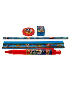 Sonic The Hedgehog 5pc Stationery Set Maznun Football