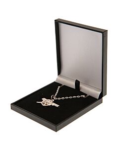 Arsenal FC Silver Plated Boxed Cannon Pendant Maznun Football
