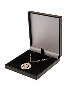 Chelsea FC Silver Plated Boxed Crest Pendant Maznun Football