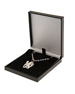 Chelsea FC Silver Plated Boxed Lion Pendant Maznun Football