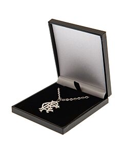 Rangers FC Silver Plated Boxed Pendant Maznun Football