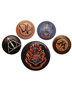 Harry Potter Hogwarts Button Badge Set Maznun Football
