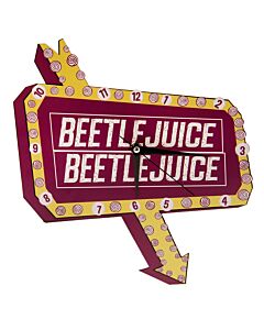 Beetlejuice Premium Metal Wall Clock Maznun Football