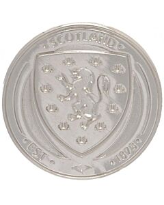 Scottish FA Silver Plated Crest Badge Maznun Football