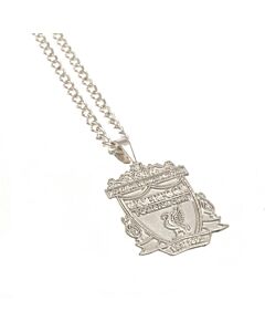 Liverpool FC Silver Plated Pendant & Chain XL Maznun Football