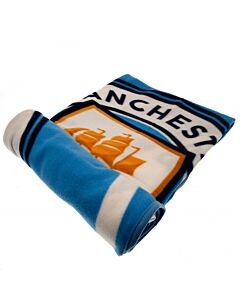 Manchester City FC Pulse Fleece Blanket Maznun Football