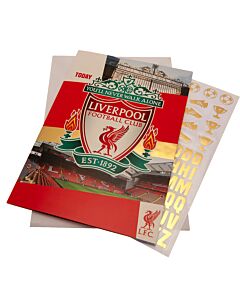 Liverpool FC Birthday Card With Stickers Maznun Football