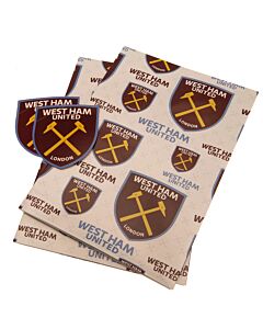 West Ham United FC Text Gift Wrap Maznun Football