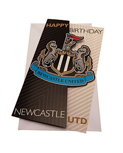 Newcastle United FC Crest Birthday Card Maznun Football