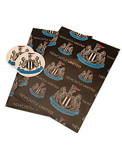 Newcastle United FC Text Gift Wrap Maznun Football