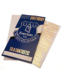 Everton FC Personalised Birthday Card Maznun Football