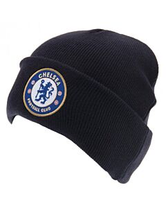 Chelsea FC Navy Cuff Beanie Maznun Football