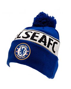 Chelsea FC Royal Text Ski Hat Maznun Football