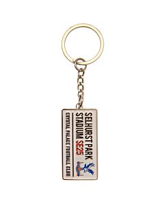 Crystal Palace FC Embossed Street Sign Keyring Maznun Football