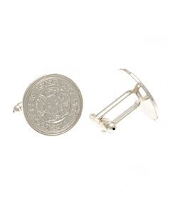 Leicester City FC Silver Plated Formed Cufflinks Maznun Football