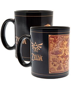 The Legend Of Zelda Heat Changing Mug Map Maznun Football