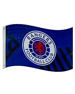 Rangers FC Core Crest Flag Maznun Football
