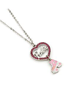 Barbie Silver Plated Heart & Roller Skate Necklace Maznun Football