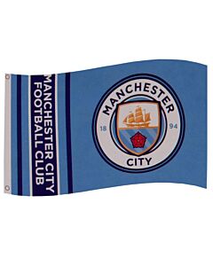 Manchester City FC Wordmark Flag Maznun Football
