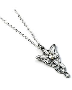 The Lord Of The Rings Silver Plated Evenstar Necklace Maznun Football