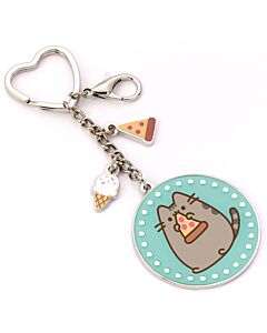 Pusheen Charm Keyring Pizza Maznun Football