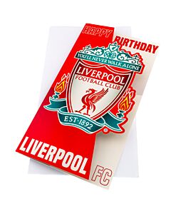 Liverpool FC Crest Birthday Card Maznun Football