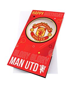 Manchester United FC Glory Glory Birthday Card Maznun Football
