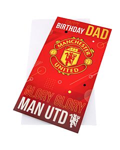 Manchester United FC Dad Birthday Card Maznun Football